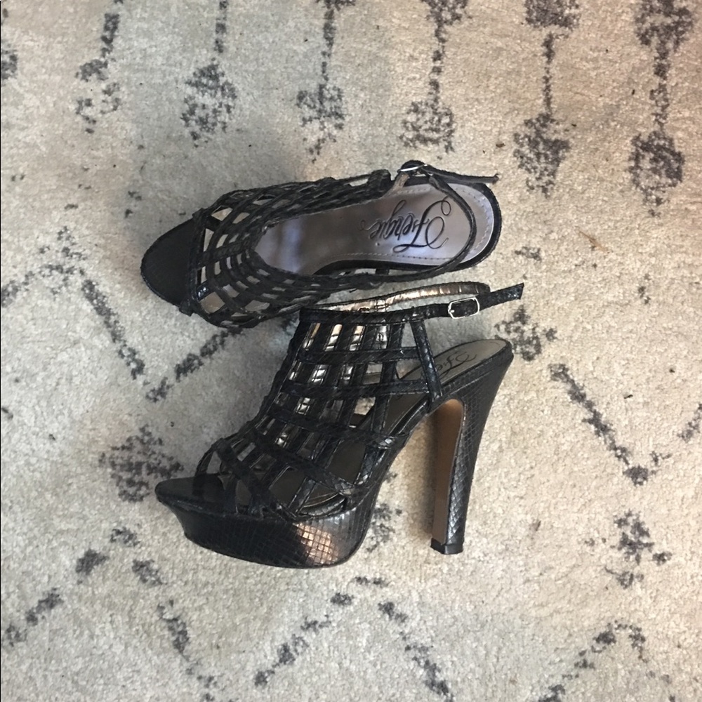 Edgy Black Heels